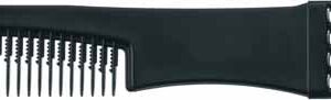 DEWAL PRO ЭКОНОМ Расческа рабочая для начеса, пластиковая вилка, черная, 19см