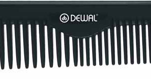 DEWAL PRO ЭКОНОМ Расческа рабочая редкозубая, черная, 17см