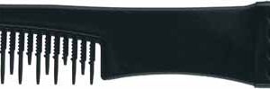 DEWAL PRO ЭКОНОМ Расческа рабочая для начеса, с металлической вилкой, черная, 19см