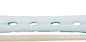 DEWAL PRO Коклюшки  прямые бело-зеленые, d 6мм, 12шт