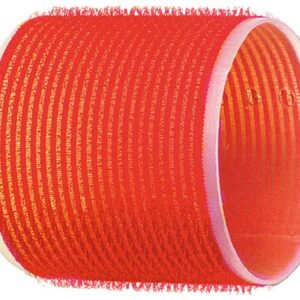 DEWAL PRO Бигуди-липучки красные, d70мм, 6шт