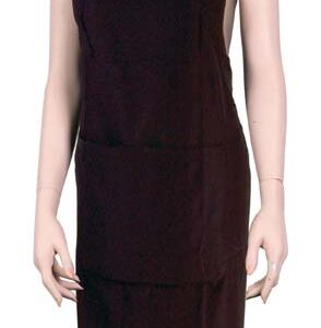 DEWAL PRO Фартук для стрижки черный, полиэстер, 102х95см