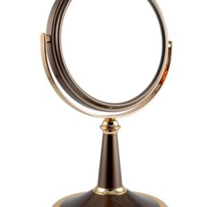 WEISEN B6 209 BRZ/G Bronze&Gold Зеркало настольное двухстороннее, 5-кр.увеличение 15см