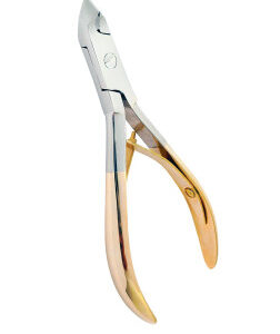 SILVER STAR KCC4/4GOLD Кусачки маникюрные для кожи, лезвие 4мм