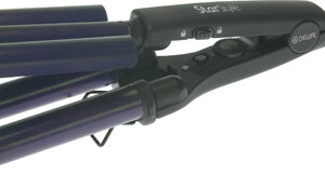 DEWAL PRO STAR STYLE Плойка для волос тройная, 90Вт, турмалиновое покрытие, с терморегулятором, 22/19/22мм