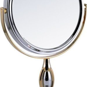 WEISEN B6 806 C/G Chrome&Gold Зеркало настольное двухстороннее, 5-кр.увеличение 15см