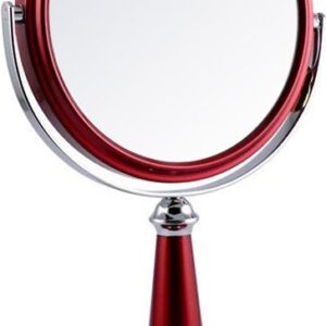 WEISEN B6 209 RUBY/C RED Зеркало настольное двухстороннее, 5-кр.увеличение 15см