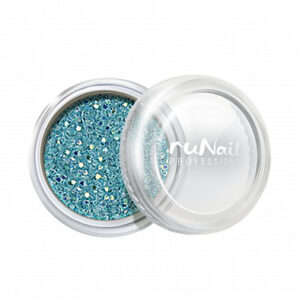 RUNAIL Дизайн для ногтей: блестки (цвет: голубой)