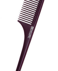 DEWAL PRO CARBON BORDO Расческа рабочая с пластиковым хвостиком, антистатик, 23см