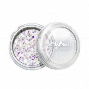 RUNAIL Дизайн для ногтей конфети (белый)