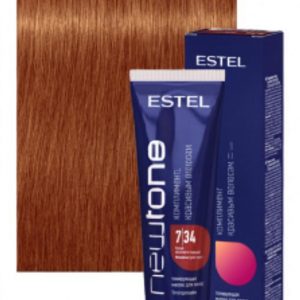 ESTEL PROFESSIONNEL NEWTONE 7/34 Тонирующая маска для волос русый золотисто-медный, 60мл