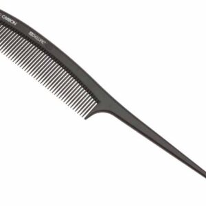 DEWAL PRO CARBON BRAWN Расческа с пластиковым хвостиком, антистатик, кориченевая, 21см