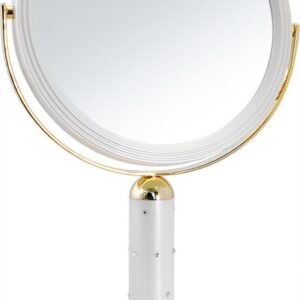 WEISEN B7 201 AB PER/G WPearl&Gold Зеркало настольное двухстороннее, 7-кр.увеличение 18см