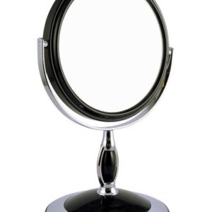 WEISEN B6 806 BLK/C Black Зеркало настольное двухстороннее, 5-кр.увеличение 15см