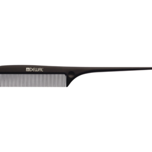 DEWAL PRO MAGNESIUM Расческа рабочая с пластиковым хвостиком, черная, 22,5см