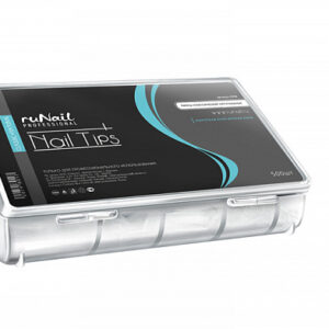 RUNAIL Типсы классические, натуральные, короткая контактная зона, 500шт