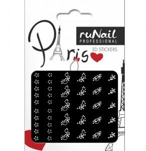 RUNAIL Наклейки для дизайна ногтей 3D №1660
