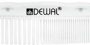 DEWAL PRO EGOIST Расческа рабочая силиконовая белая, 18см