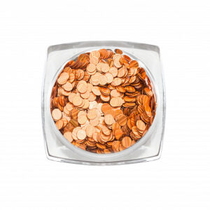 RUNAIL Дизайн для ногтей: пайетки голографические (цвет: оранжевый) №3795