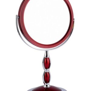 WEISEN B7 8066 RUBY/C Red Зеркало настольное двухстороннее, 5-кр.увеличение 18см