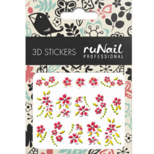 RUNAIL Наклейки для дизайна ногтей 3D №1652