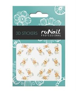 RUNAIL Наклейки для дизайна ногтей 3D №1623