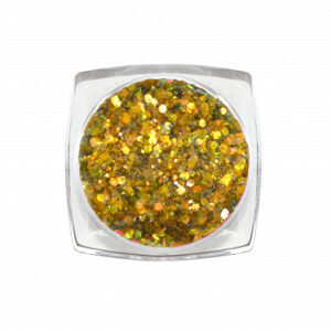 RUNAIL Дизайн для ногтей: блестки mix (цвет: золотой) №3812