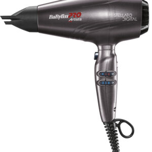 BABYLISS PRO STELATTO DIGITAL Фен 2400Вт, ионизация, 3 насадки,  глушитель, диффузор