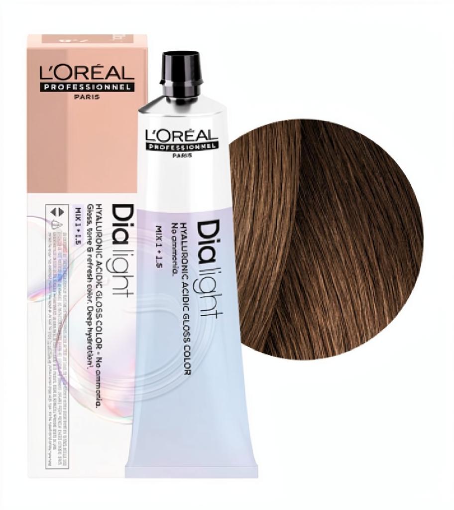 L'OREAL PROFESSIONNEL 7.8 DIA LIGHT ТОНИРУЮЩАЯ КРАСКА ДЛЯ ВОЛОС БЛОНДИН МОККА, 60мл