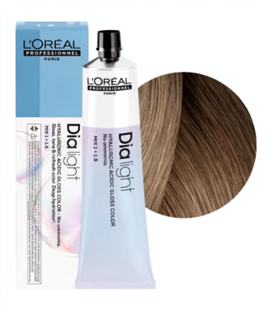 L'OREAL PROFESSIONNEL 8.11 DIA LIGHT ТОНИРУЮЩАЯ КРАСКА ДЛЯ ВОЛОС СВЕТЛЫЙ БЛОНДИН ГЛУБОКИЙ ПЕПЕЛЬНЫЙ, 60мл