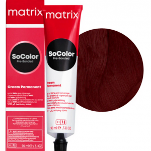 MATRIX PROFESSIONAL 5RV+ SOCOLOR PRE-BONDED СТОЙКАЯ КРЕМ-КРАСКА ДЛЯ ВОЛОС СВЕТЛЫЙ ШАТЕН КРАСНО-ПЕРЛАМУТРОВЫЙ С БОНДЕРОМ, 90мл.