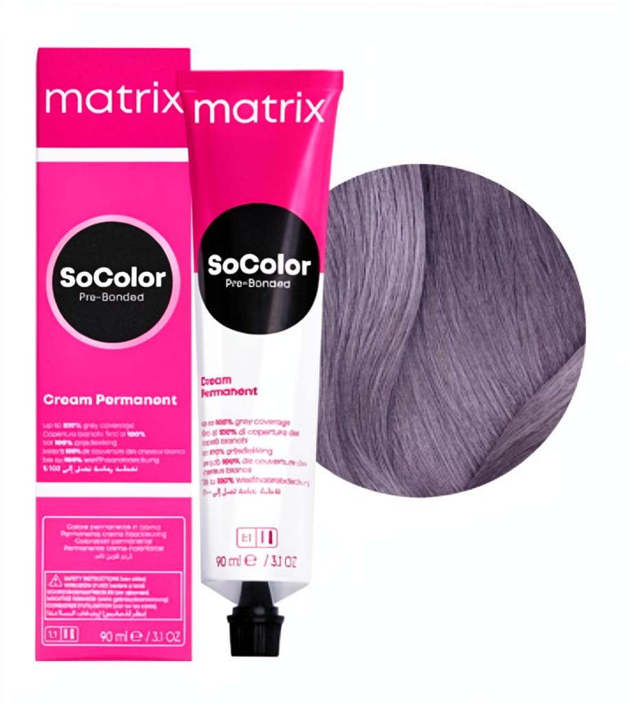 MATRIX PROFESSIONAL 8SP SOCOLOR PRE-BONDED СТОЙКАЯ КРЕМ-КРАСКА ДЛЯ ВОЛОС СВЕТЛЫЙ БЛОНДИН СЕРЕБРИСТЫЙ ЖЕМЧУЖНЫЙ 90мл