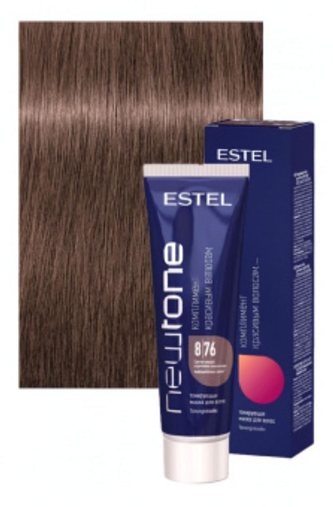 ESTEL PROFESSIONNEL NEWTONE 8/76 Тонирующая маска для волос светло-русый коричнево-фиолетовый, 60мл