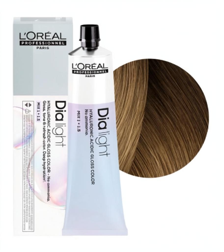 L'OREAL PROFESSIONNEL 8 DIA LIGHT ТОНИРУЮЩАЯ КРАСКА ДЛЯ ВОЛОС СВЕТЛЫЙ БЛОНДИН, 60мл