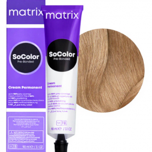 MATRIX PROFESSIONAL 509NA SOCOLOR PRE-BONDED КРЕМ-КРАСКА ДЛЯ СЕДЫХ ВОЛОС ОЧЕНЬ СВЕТЛЫЙ БЛОНДИН НАТУРАЛЬНЫЙ ПЕПЕЛЬНЫЙ С БОНДЕРОМ, 90мл