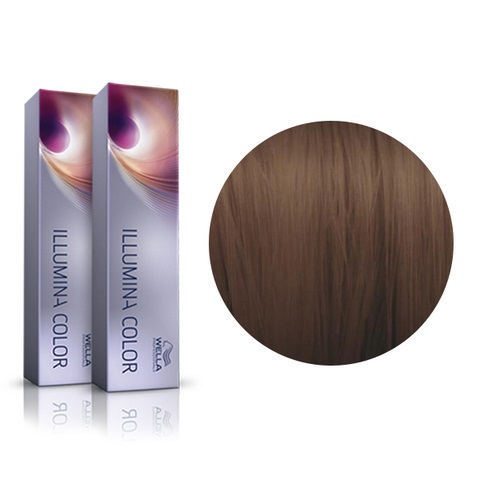 WELLA PROFESSIONAL 5/7 ILLUMINA COLOR СТОЙКАЯ КРЕМ-КРАСКА ДЛЯ ВОЛОС СВЕТЛО КОРИЧНЕВЫЙ, 60мл