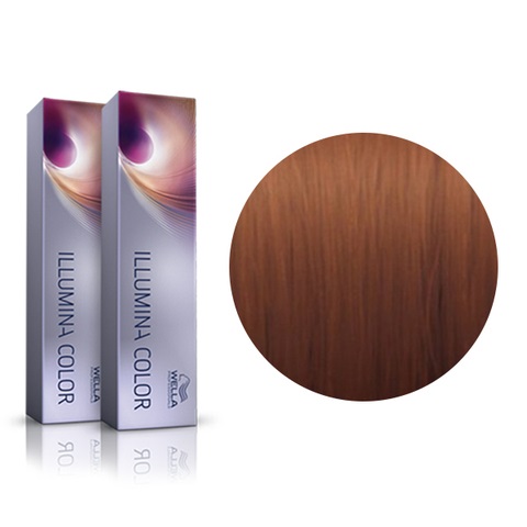 WELLA PROFESSIONAL 7/43 ILLUMINA COLOR СТОЙКАЯ КРЕМ-КРАСКА ДЛЯ ВОЛОС БЛОНД КРАСНО-ЗОЛОТИСТЫЙ, 60мл