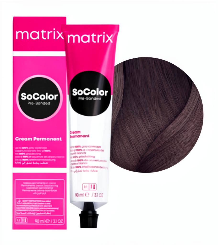 MATRIX PROFESSIONAL 6SP SOCOLOR PRE-BONDED СТОЙКАЯ КРЕМ-КРАСКА ДЛЯ ВОЛОС ТЕМНЫЙ БЛОНДИН СЕРЕБРИСТО-ЖЕМЧУЖНЫЙ с бондером, 90мл