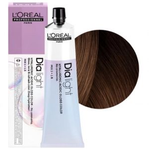 L'OREAL PROFESSIONNEL 6.28 DIA LIGHT ТОНИРУЮЩАЯ КРАСКА ДЛЯ ВОЛОС ТЕМНЫЙ БЛОНДИН ПЕРЛАМУТРОВЫЙ МОККА, 60мл