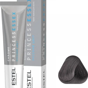 ESTEL PROFESSIONNEL 6/11 PRINCESS ESSEX СТОЙКАЯ КРЕМ-КРАСКА ДЛЯ ВОЛОС ТЕМНО-РУСЫЙ ПЕПЕЛЬНЫЙ ИНТЕНСИВНЫЙ, 60мл