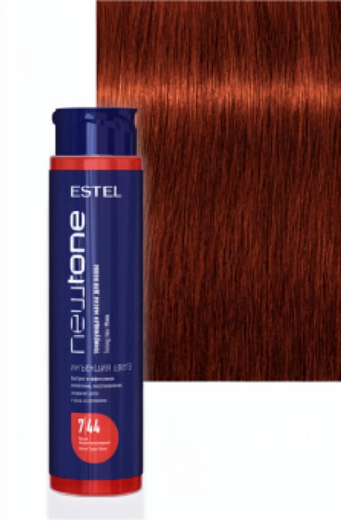 ESTEL PROFESSIONNEL NEWTONE 7/44 Тонирующая маска для волос русый медный интенсивный, 400 мл