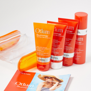 ESTEL PROFESSIONNEL OTIUM SUMMER Набор в косметичке "Лето с собой" (шамп 100, бальз 100, спр 100, гель 100)