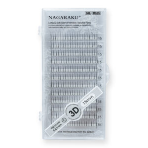 NAGARAKU Ресницы пучковые 3D, 12 линий (14mm, C, 0.07)