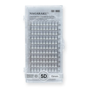 NAGARAKU Ресницы пучковые 5D, 12 линий (15mm, C, 0.07)