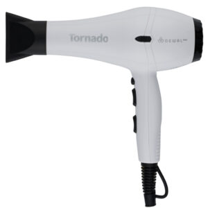 DEWAL PRO TORNADO Фен белый, вес 480гр, 2300Вт, ионизация, 2 насадки