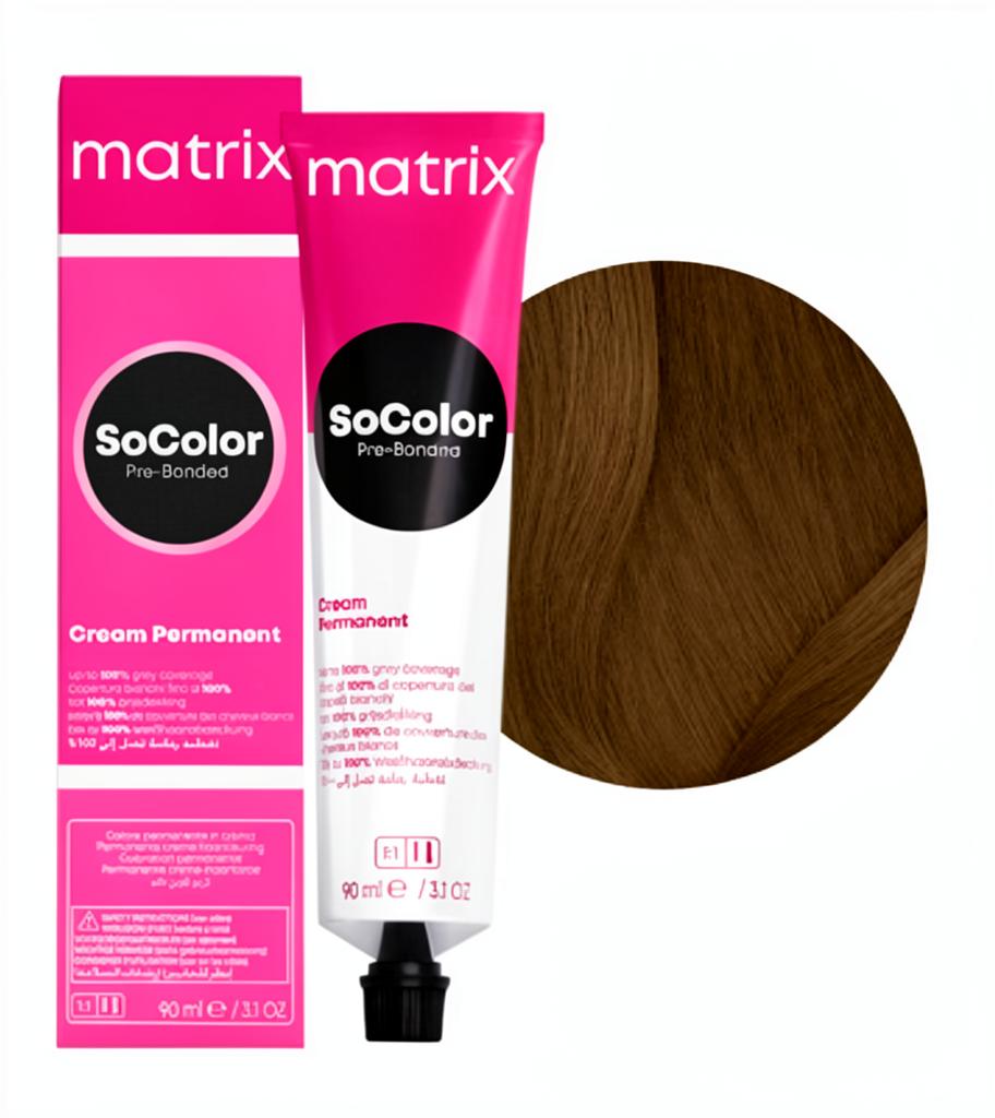 MATRIX PROFESSIONAL 6N SOCOLOR PRE-BONDED СТОЙКАЯ КРЕМ-КРАСКА ДЛЯ ВОЛОС ТЕМНЫЙ БЛОНДИН 90мл