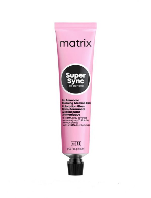 MATRIX PROFESSIONAL 6WN SUPER SYNC PRE-BONDED ТОНИРУЮЩАЯ КРАСКА ДЛЯ ВОЛОС БЕЗ АММИАКА ТЕМНЫЙ БЛОНДИН ТЕПЛЫЙ НАТУРАЛЬНЫЙ 90мл