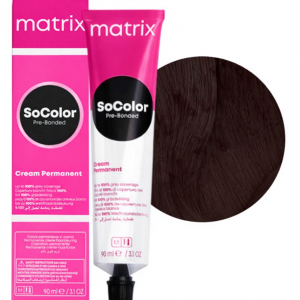 MATRIX PROFESSIONAL 4MА SOCOLOR PRE-BONDED СТОЙКАЯ КРЕМ-КРАСКА ДЛЯ ВОЛОС ШАТЕН МОККА ПЕПЕЛЬНЫЙ С БОНДЕРОМ, 90мл