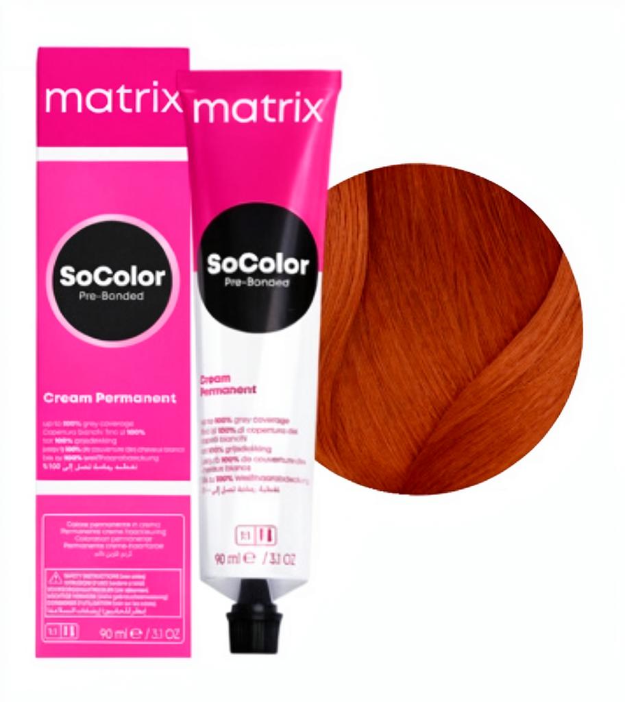 MATRIX PROFESSIONAL 6C SOCOLOR PRE-BONDED СТОЙКАЯ КРЕМ-КРАСКА ДЛЯ ВОЛОС ТЕМНЫЙ БЛОНДИН МЕДНЫЙ 90мл