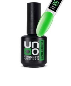 UNO Rubber Neon Green Камуфлирующее базовое покрытие для гель-лака, 12гр
